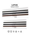 LOTUS * APLIQUE EXTERIOR 20W IP54 3000K NEGRO